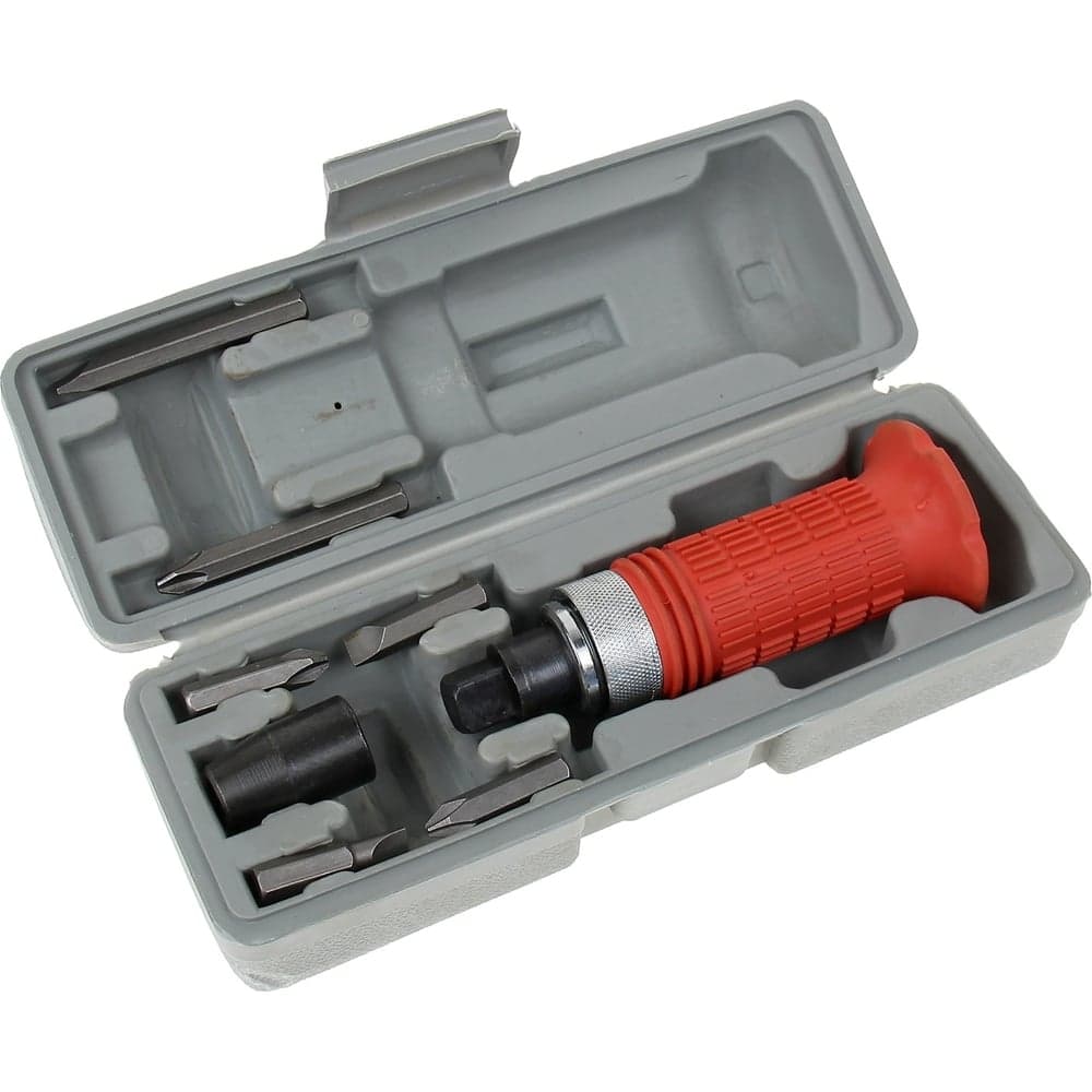 Отвертка ударно-поворотная РемоКолор professional 1/2" с битами 5/16×35 мм, 8 предметов, кейс