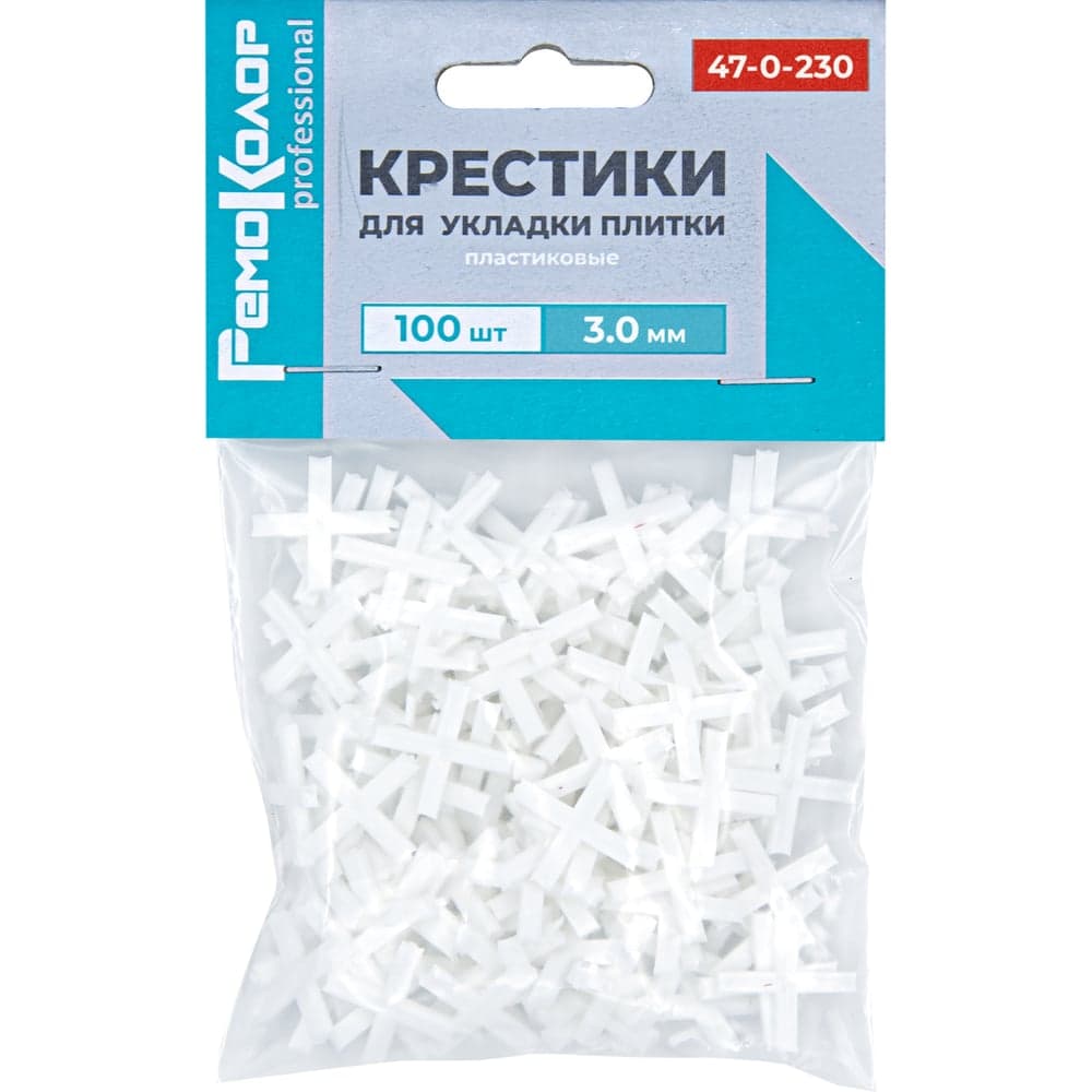 Крестики для плитки РемоКолор 3 мм, 100 шт.