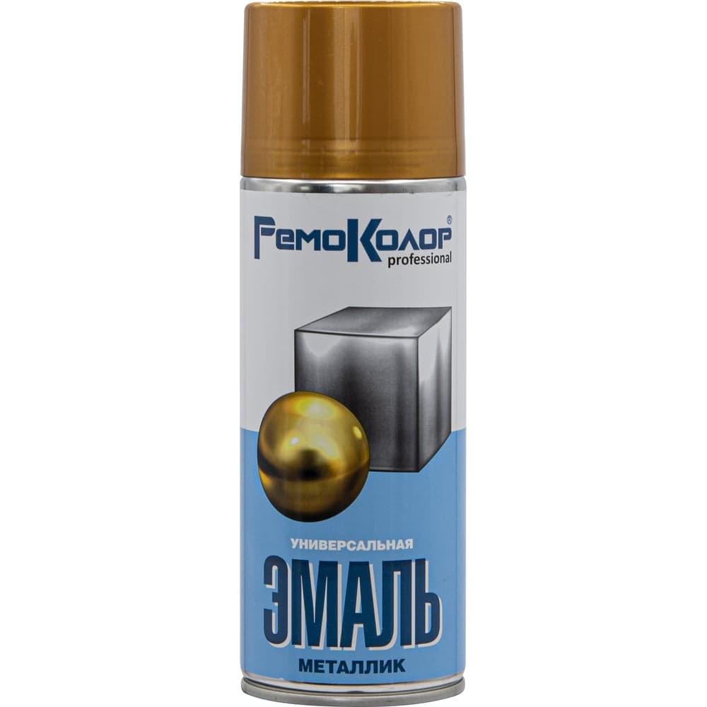 Эмаль аэрозольная РемоКолор Professional металлик золото, 520 мл
