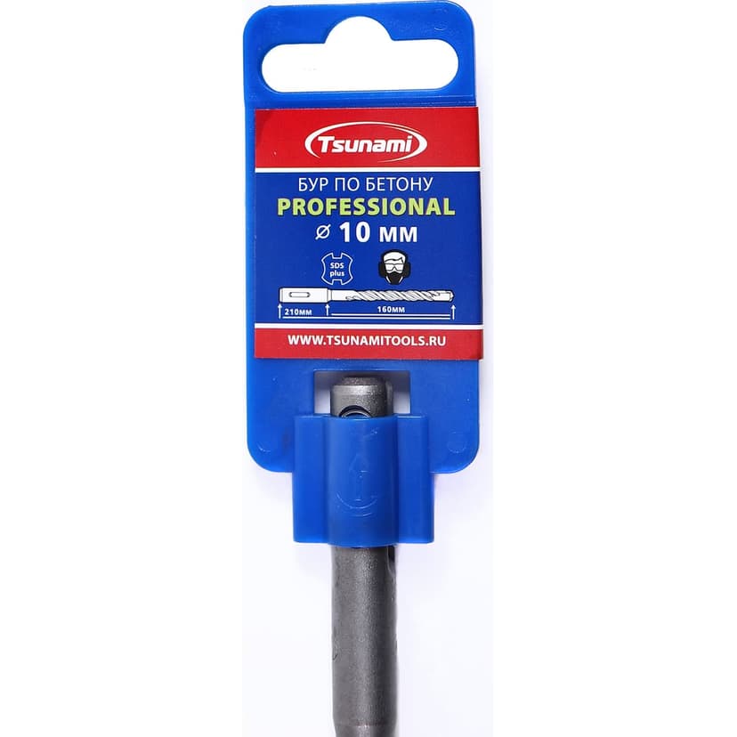 Бур по бетону 12х210/165 SDS-plus PROFESSIONAL TSUNAMI 2
