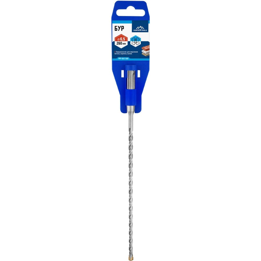 Бур VERTEXTOOLS SDS Plus 6,5×260 мм по бетону