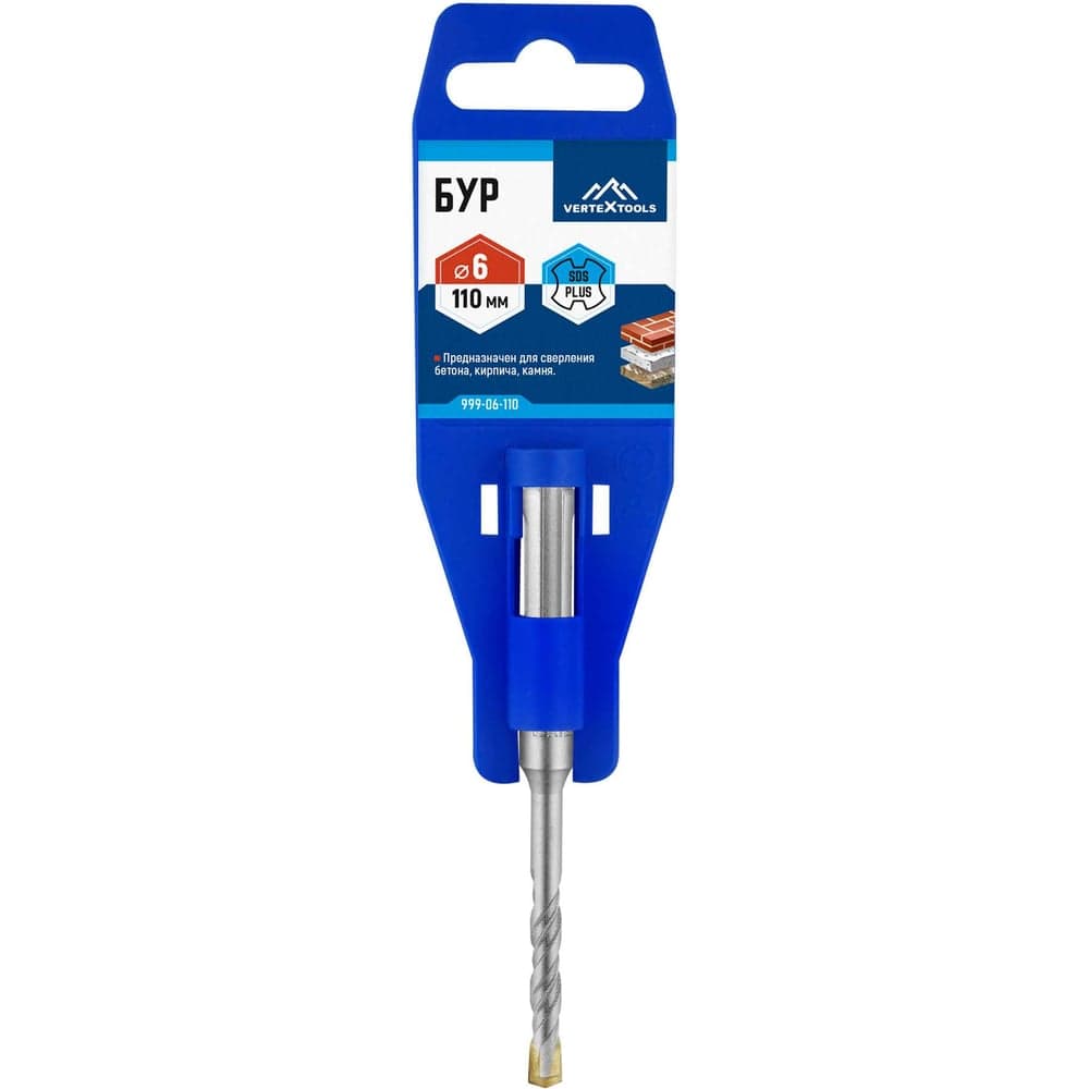 Бур VERTEXTOOLS SDS Plus 6×110 мм по бетону