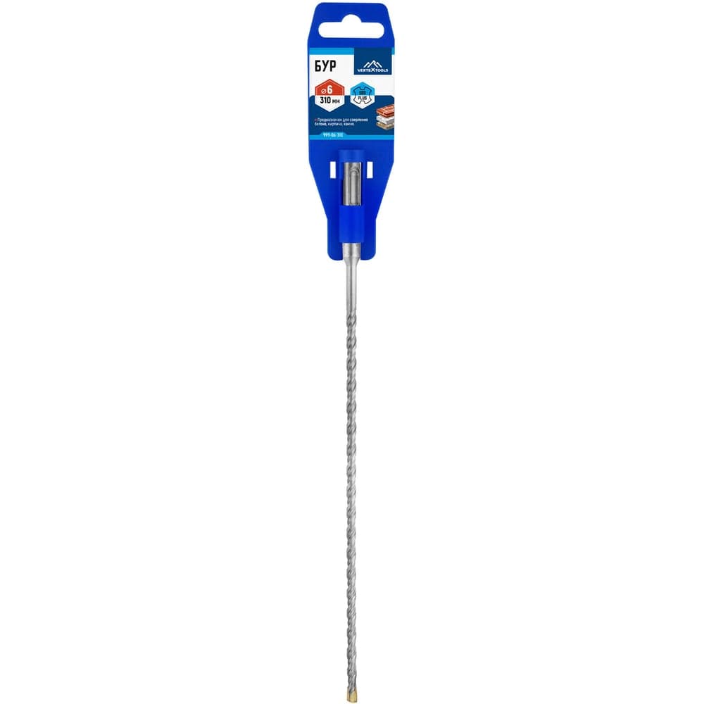 Бур VERTEXTOOLS SDS Plus 6×310 мм по бетону