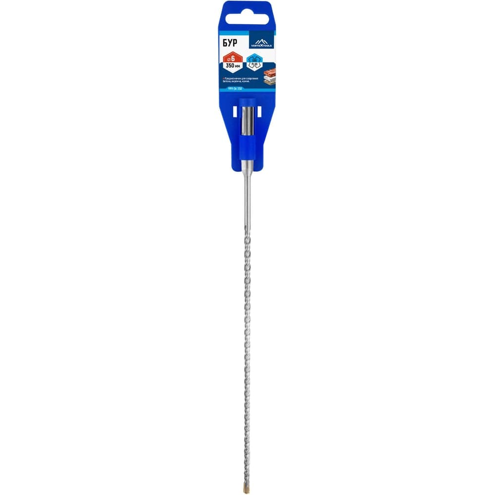 Бур VERTEXTOOLS SDS Plus 6×350 мм по бетону