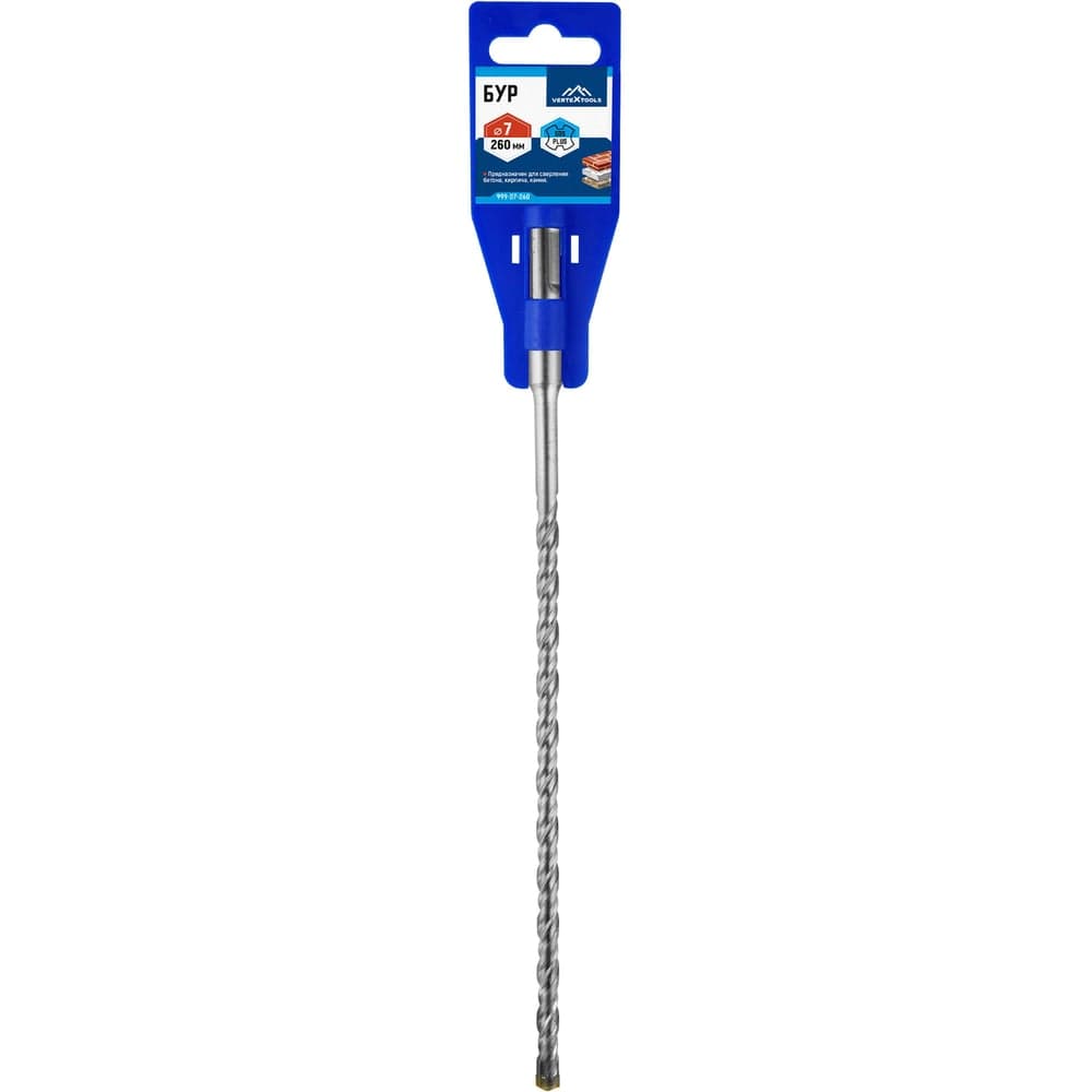 Бур VERTEXTOOLS SDS Plus 7×260 мм по бетону