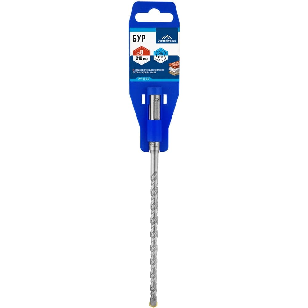 Бур VERTEXTOOLS SDS Plus 8×210 мм по бетону