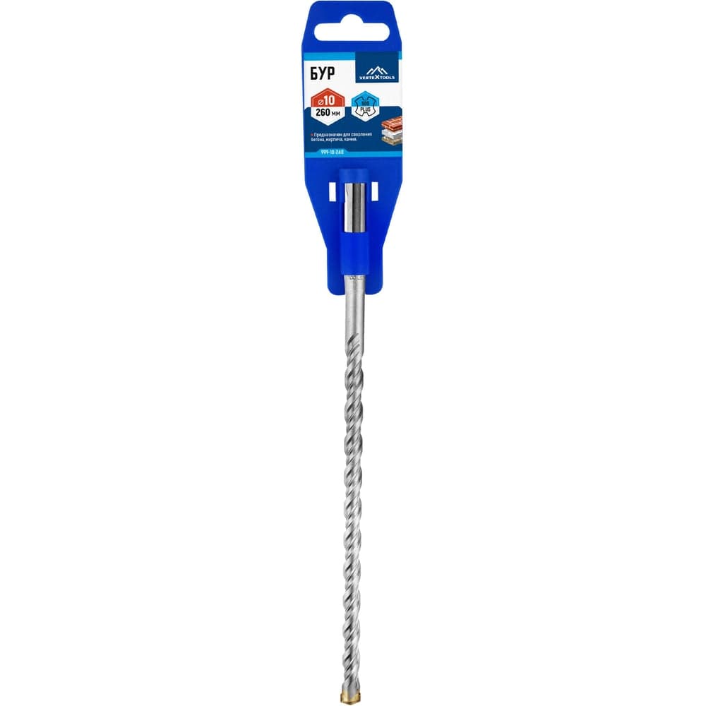 Бур VERTEXTOOLS SDS Plus 10×260 мм по бетону