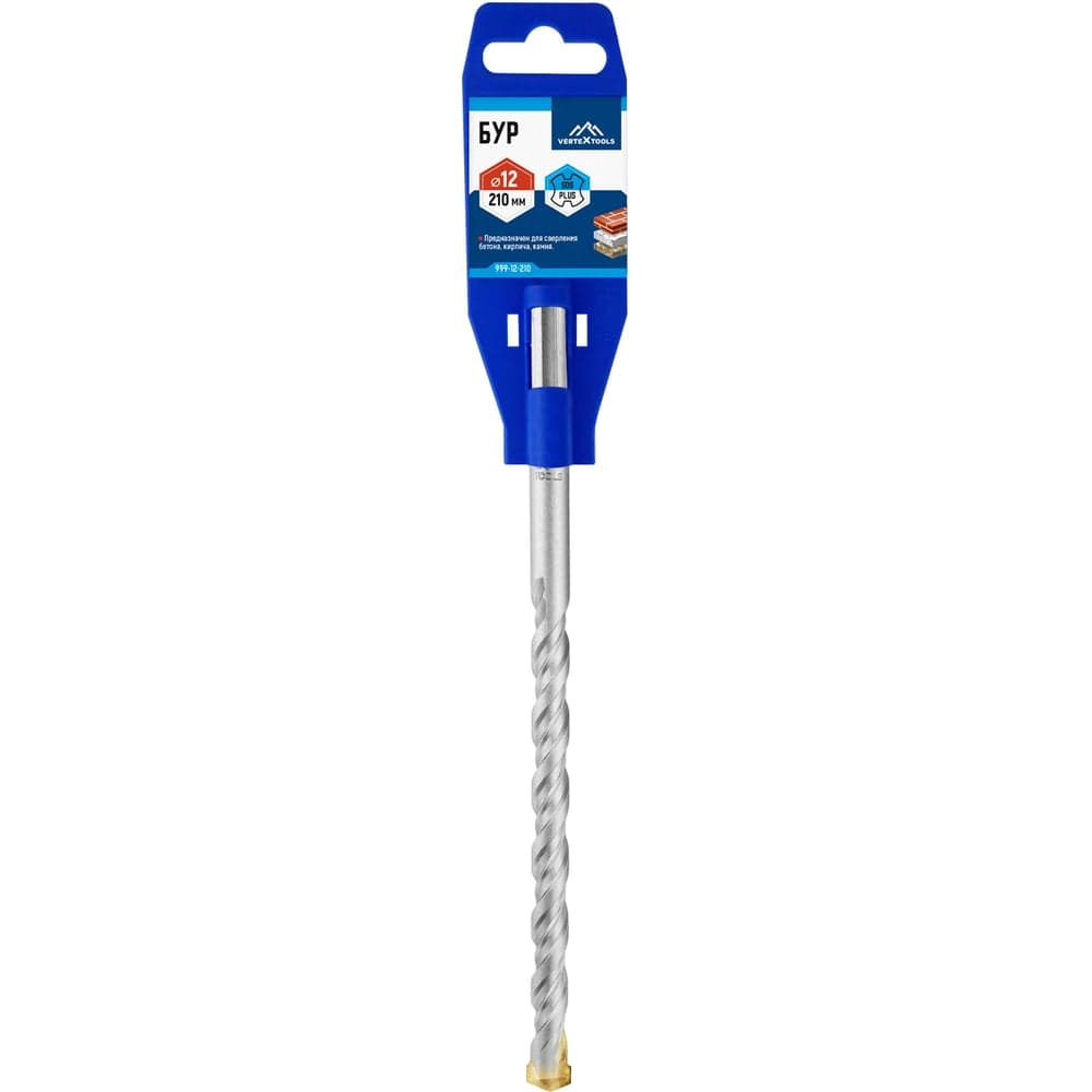 Бур VERTEXTOOLS SDS Plus 12×210 мм по бетону