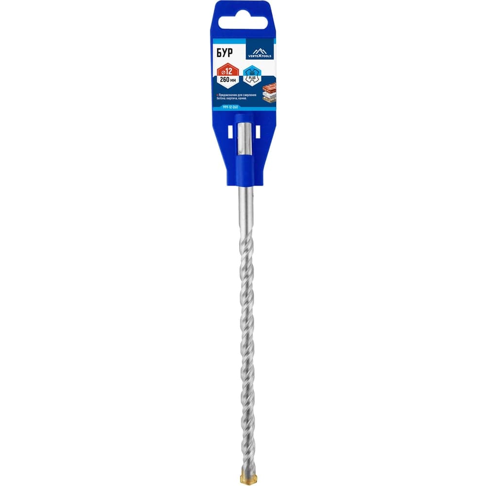 Бур VERTEXTOOLS SDS Plus 12×260 мм по бетону