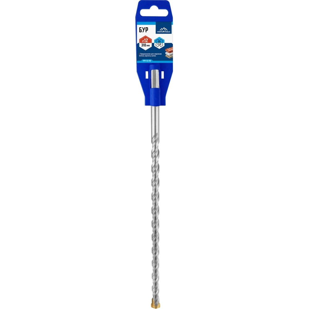 Бур VERTEXTOOLS SDS Plus 12×310 мм по бетону