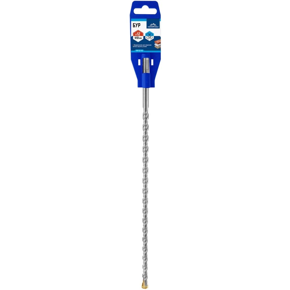 Бур VERTEXTOOLS SDS Plus 12×410 мм по бетону