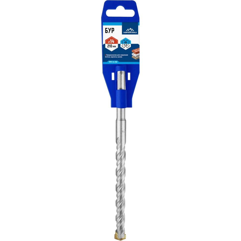 Бур VERTEXTOOLS SDS Plus 14×210 мм по бетону