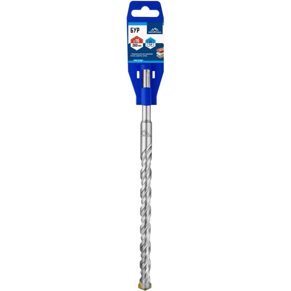 Бур VERTEXTOOLS SDS Plus 16×260 мм по бетону
