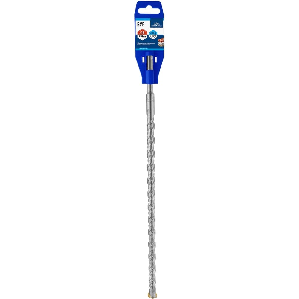 Бур VERTEXTOOLS SDS Plus 16×410 мм по бетону
