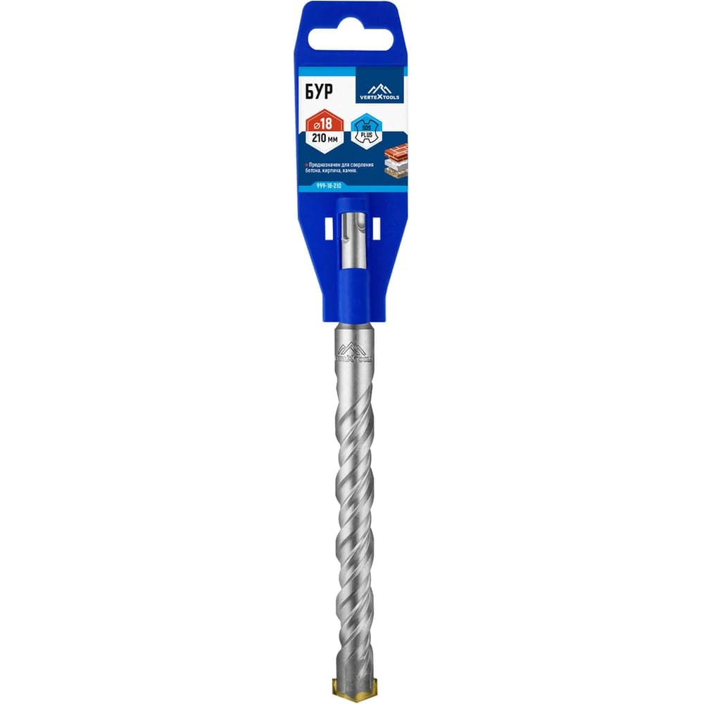 Бур VERTEXTOOLS SDS Plus 18×210 мм по бетону