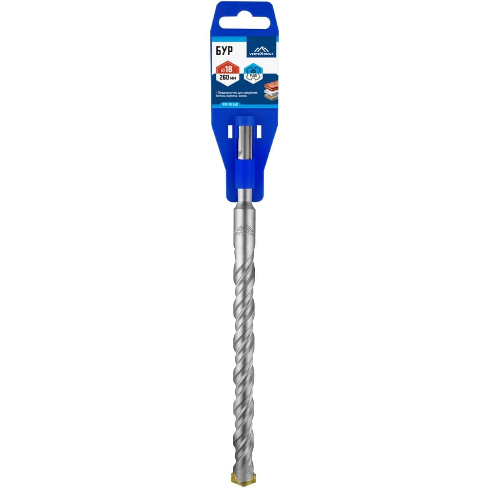 Бур VERTEXTOOLS SDS Plus 18×260 мм по бетону