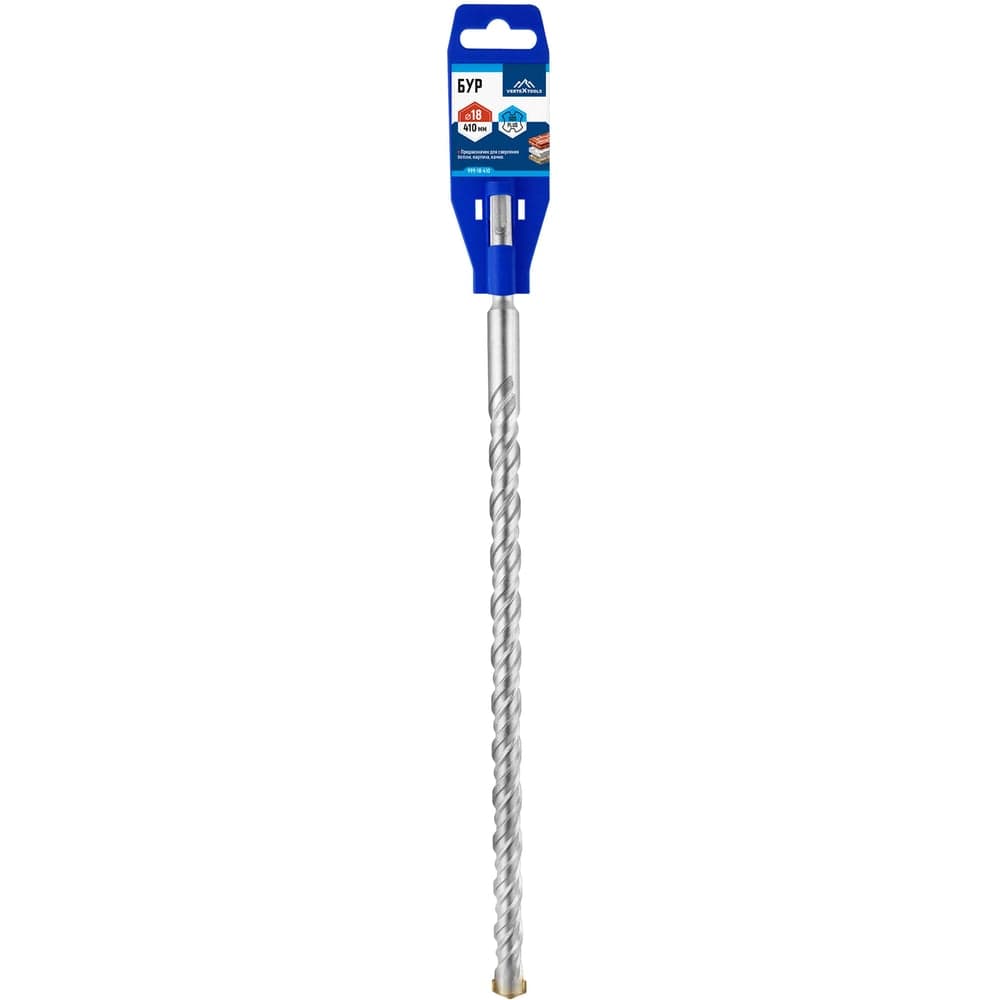Бур VERTEXTOOLS SDS Plus 18×410 мм по бетону