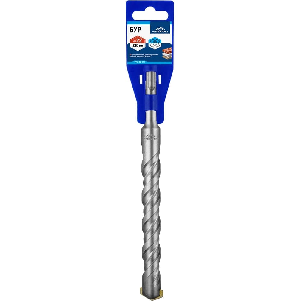 Бур VERTEXTOOLS SDS Plus 22×210 мм по бетону