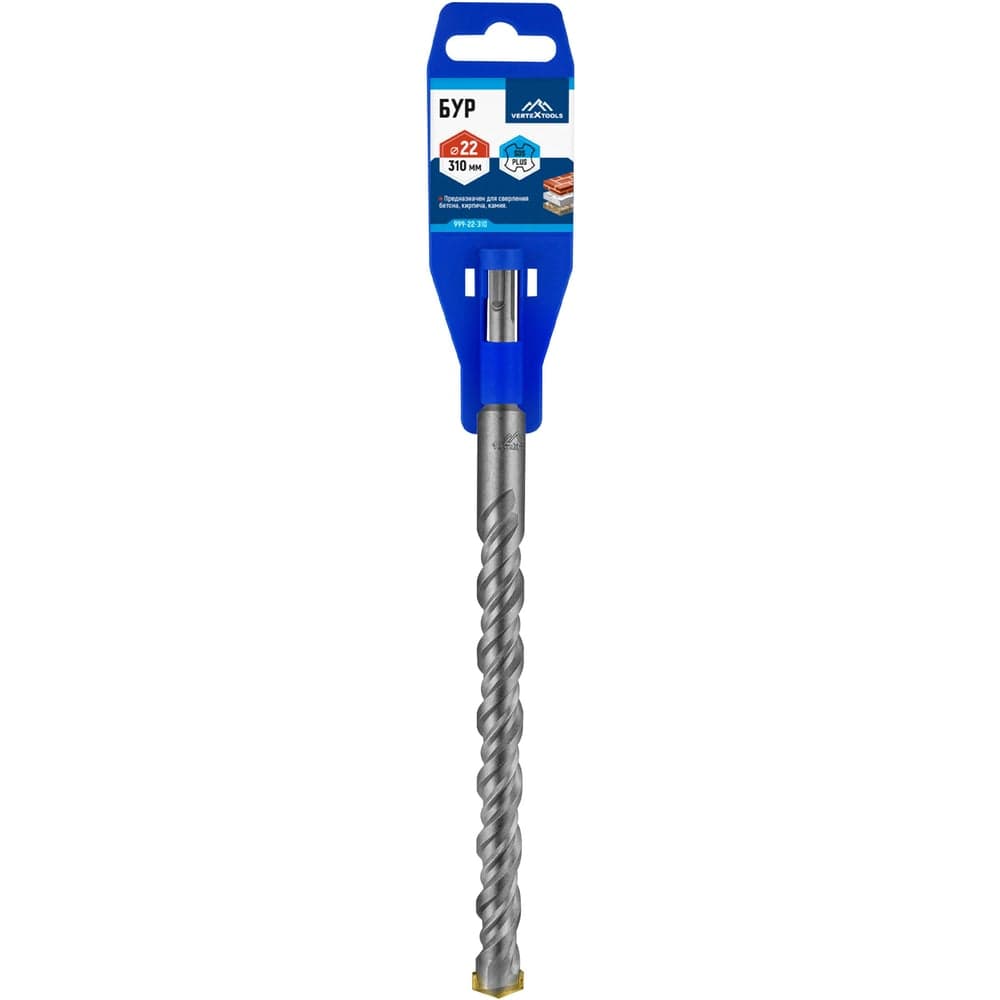 Бур VERTEXTOOLS SDS Plus 22×310 мм по бетону