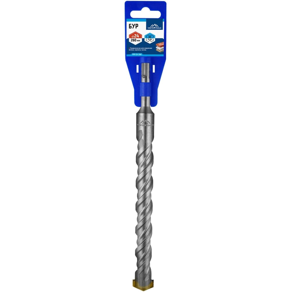 Бур VERTEXTOOLS SDS Plus 24×260 мм по бетону