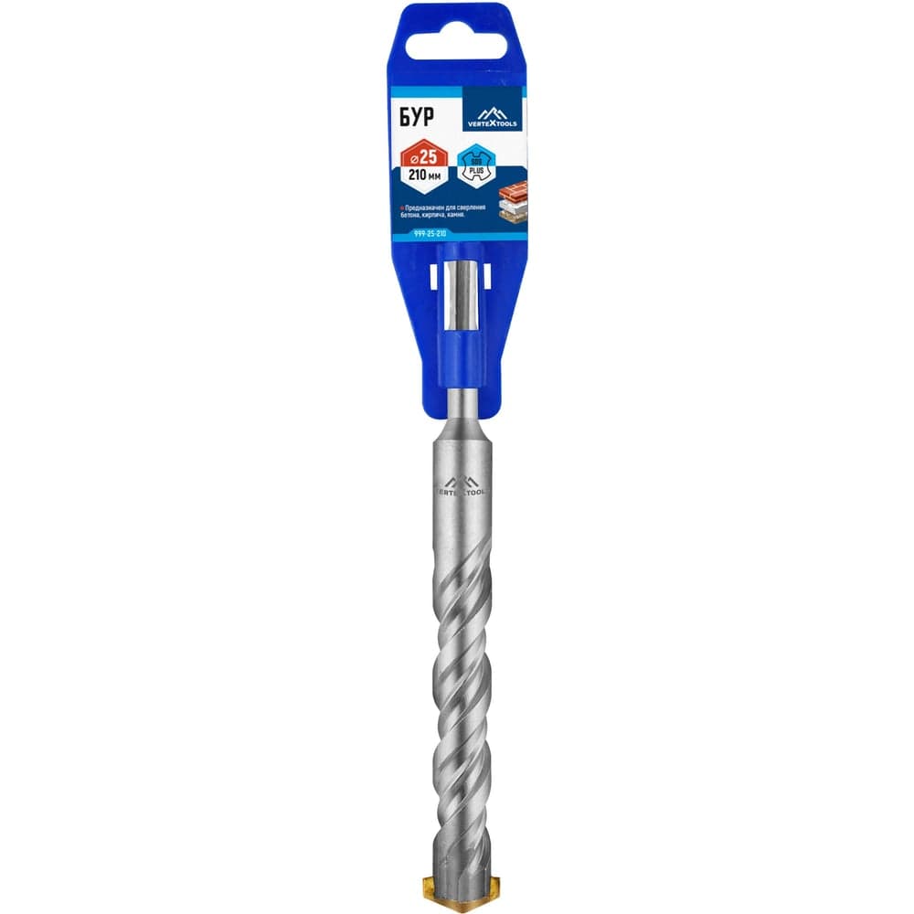 Бур VERTEXTOOLS SDS Plus 25×210 мм по бетону