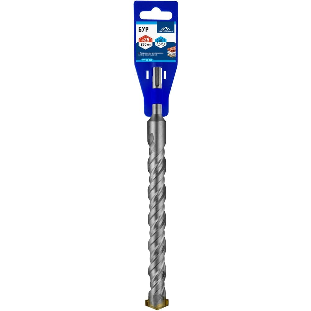 Бур VERTEXTOOLS SDS Plus 25×260 мм по бетону