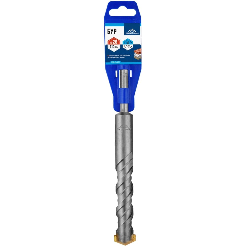 Бур VERTEXTOOLS SDS Plus 26×210 мм по бетону
