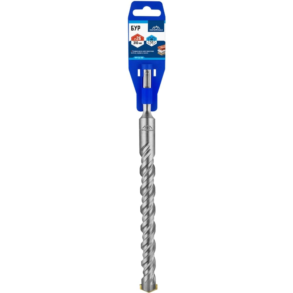 Бур VERTEXTOOLS SDS Plus 26×310 мм по бетону