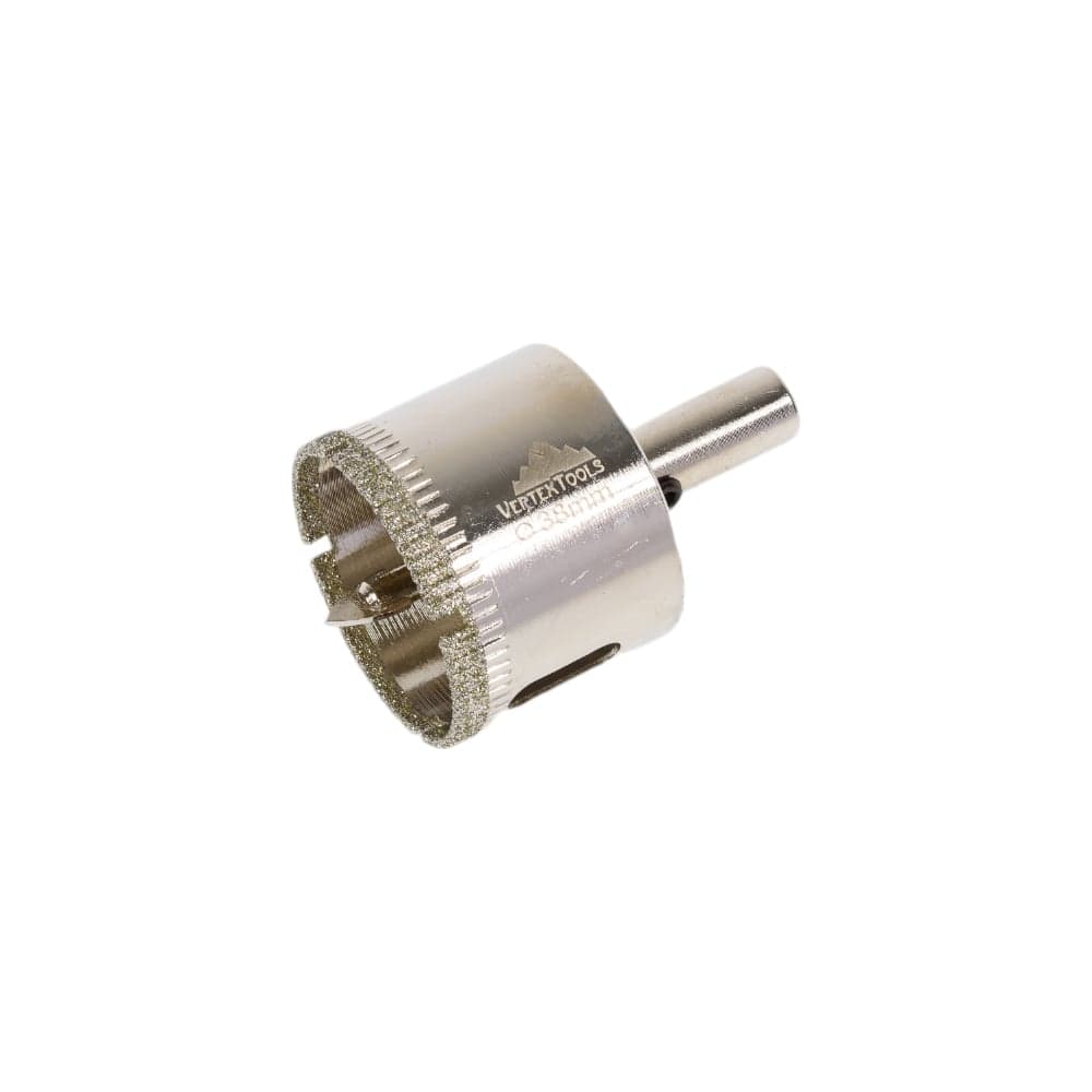 Коронка по стеклу и керамике VERTEXTOOLS Ø38×55 мм, с центрирующим сверлом