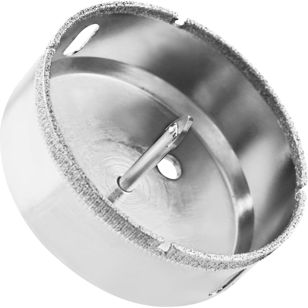 Коронка по стеклу VERTEXTOOLS Ø75×55 мм, с центрирующим сверлом
