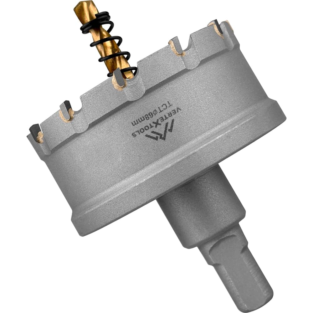 Коронка VERTEXTOOLS твердосплавная по металлу Ø68 мм с центрирующим сверлом