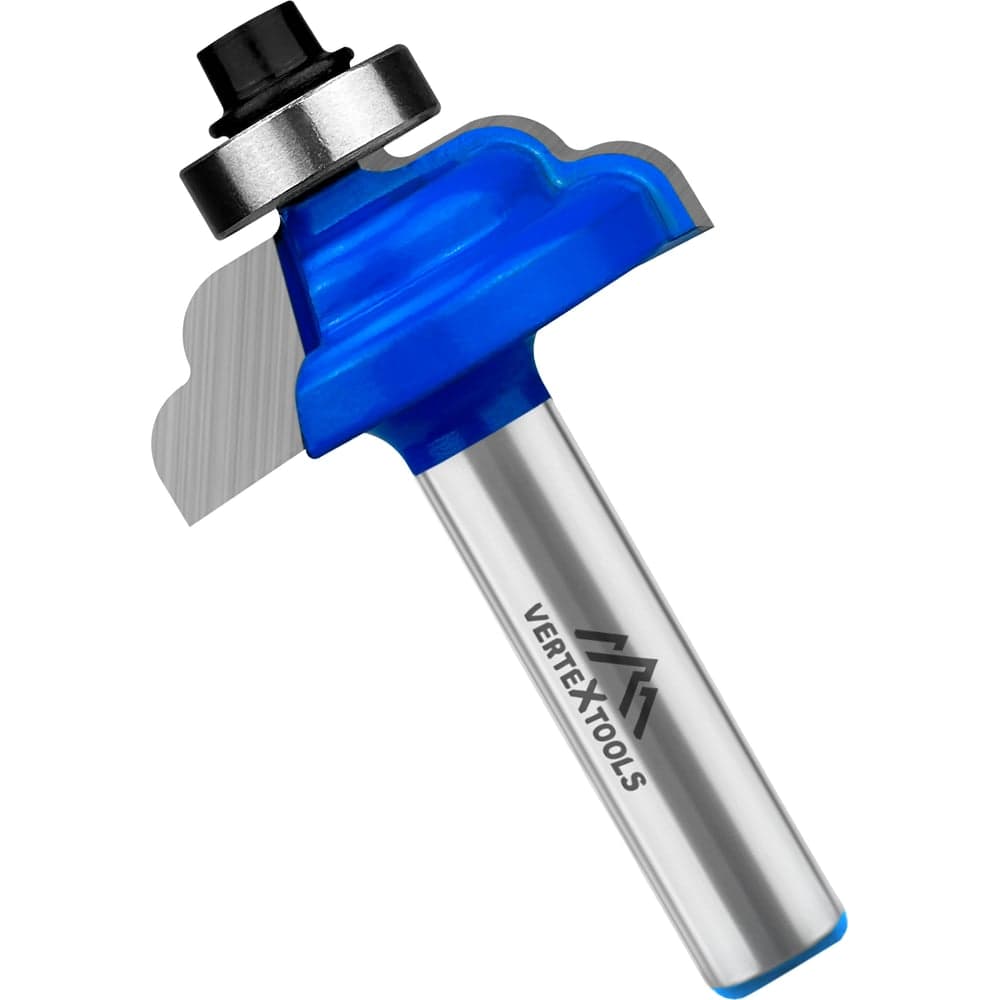 Фреза кромочная калевочная VERTEXTOOLS Ø30×10 мм, хвостовик 8 мм, подшипник 12.7 мм