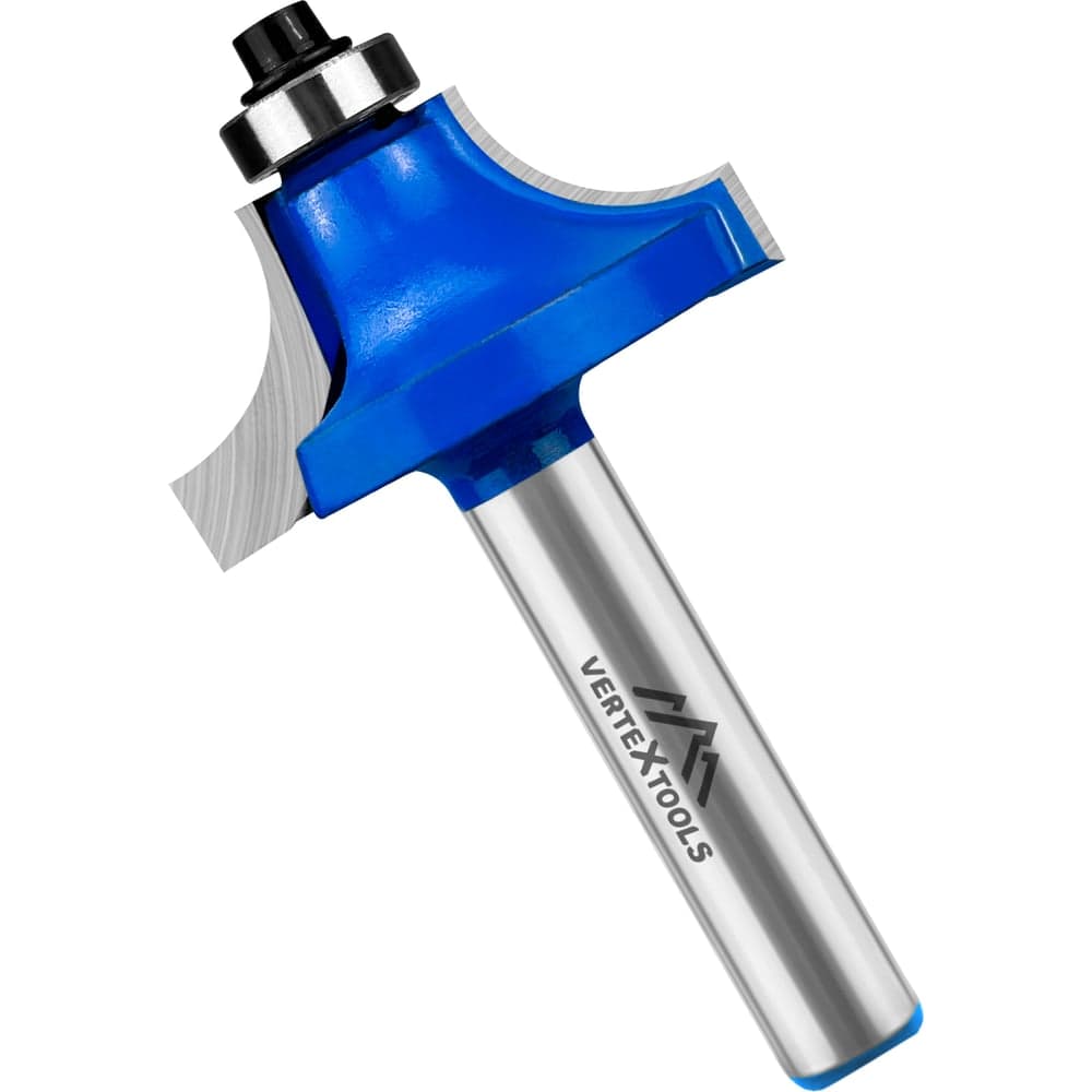 Фреза кромочная калевочная VERTEXTOOLS Ø33×16 мм, хвостовик 8 мм, подшипник 9.5 мм