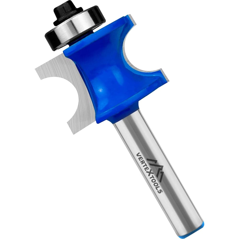Фреза кромочная полукруглая VERTEXTOOLS Ø28.6×19 мм, хвостовик 8 мм