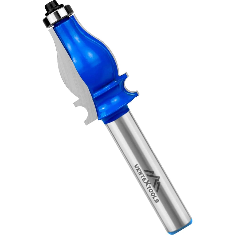 Фреза кромочная фигурная VERTEXTOOLS Ø25.4×41 мм, хвостовик 12 мм, с подшипником