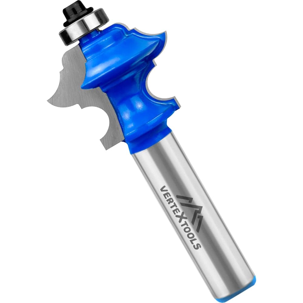 Фреза кромочная фигурная VERTEXTOOLS Ø34.9×27.1 мм, хвостовик 12 мм, с подшипником