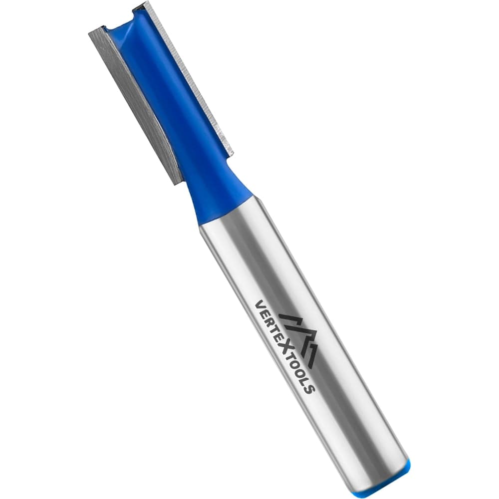 Фреза пазовая прямая VERTEXTOOLS с двойным лезвием Ø8×20 мм, хвостовик 8 мм