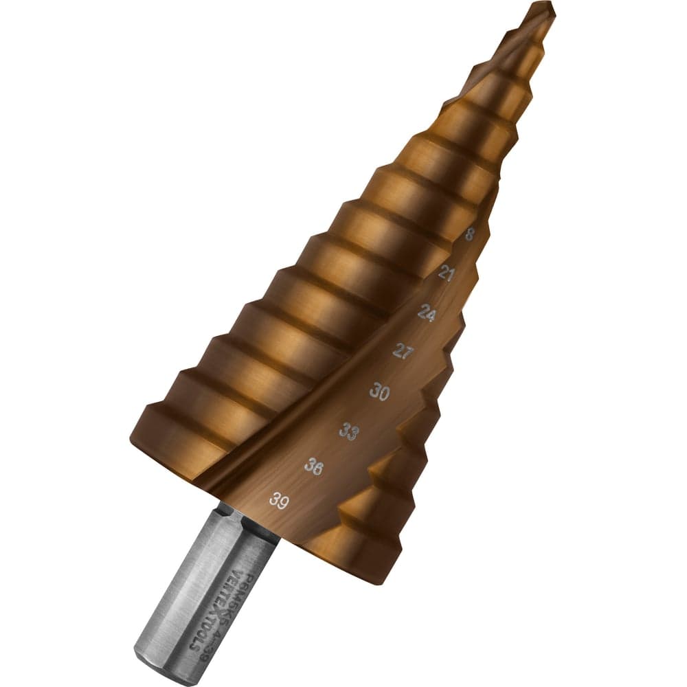 Сверло ступенчатое кобальтовое VERTEXTOOLS Р6М5К5 Ø4×39 мм