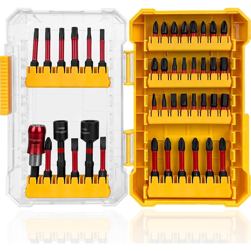 Набор бит VERTEXTOOLS S2, 42 предмета, адаптер, головки