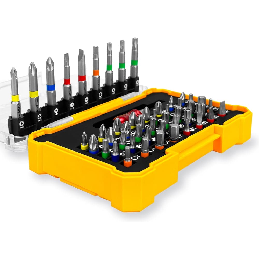 Набор бит VERTEXTOOLS S2, 50 предметов, с адаптером
