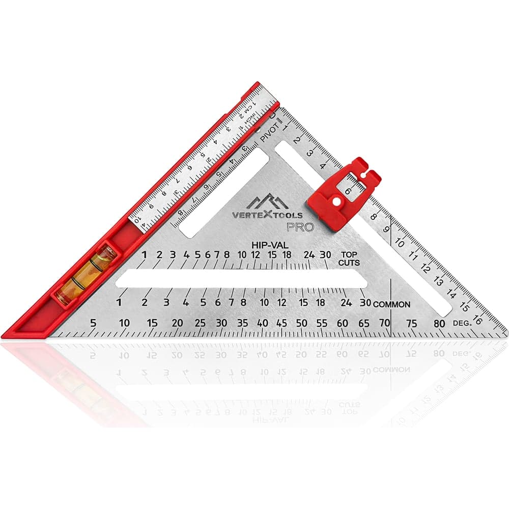 Угольник многофункциональный VERTEXTOOLS PROFI 6 в 1, INOX, магнитный