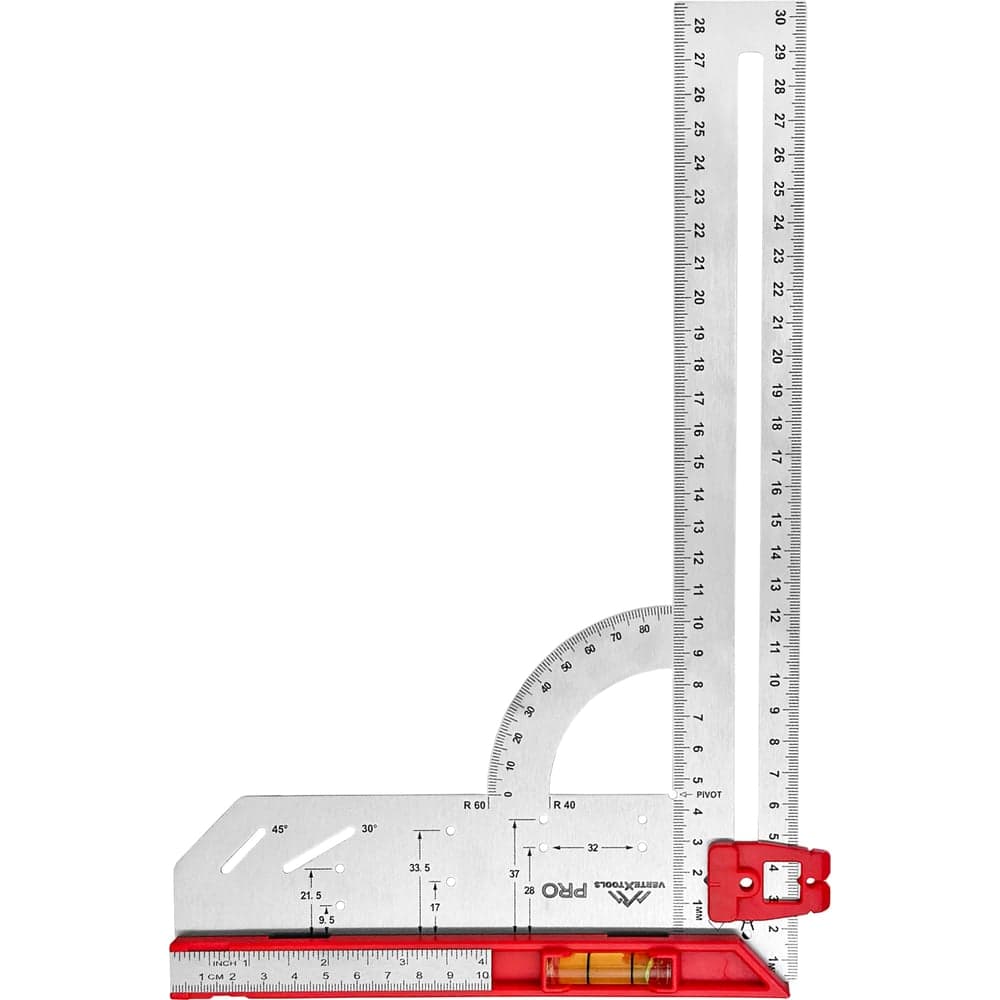 Угольник универсальный VERTEXTOOLS PROFI для маркировки, INOX