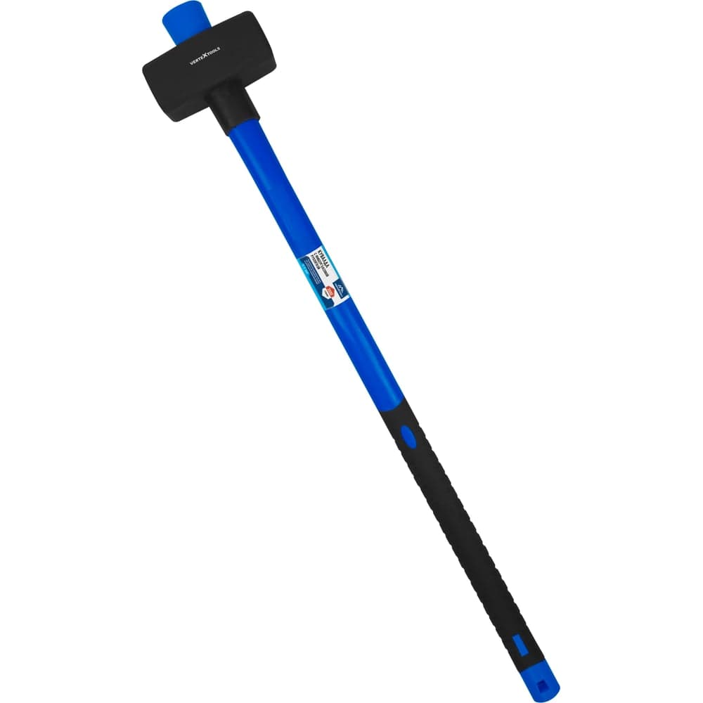 Кувалда VERTEXTOOLS 3000 г, фибергласовая обрезиненная рукоятка