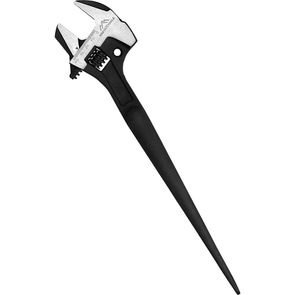 Ключ разводной VERTEXTOOLS 300 мм 4 в 1, молоток, лом