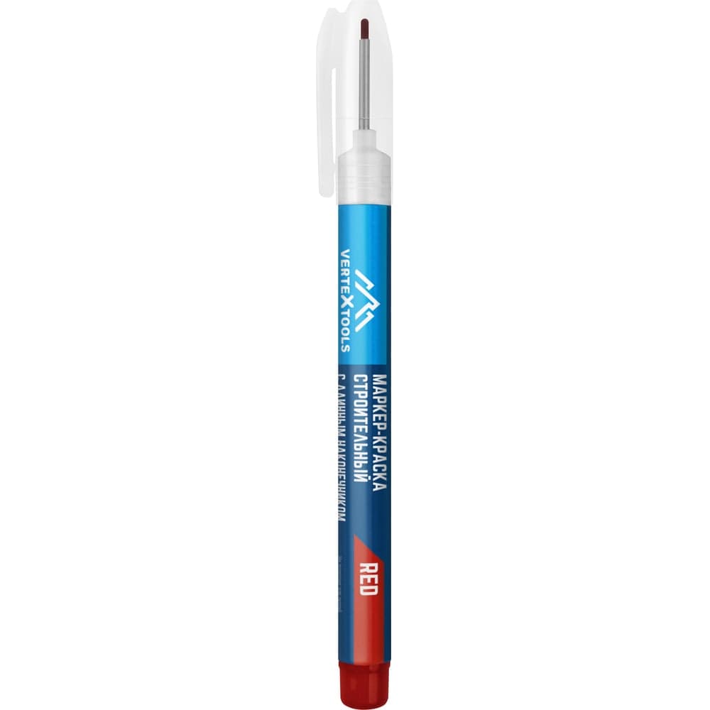 Маркер-краска VERTEXTOOLS с длинным наконечником красный