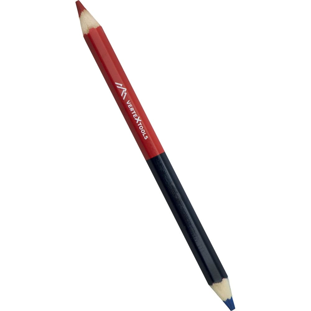 Карандаш строительный двухцветный VERTEXTOOLS, набор 3 шт