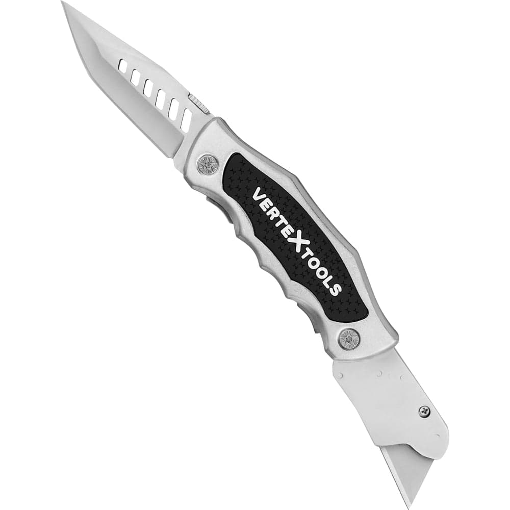 Нож складной VERTEXTOOLS 2в1 трапециевидный универсальный