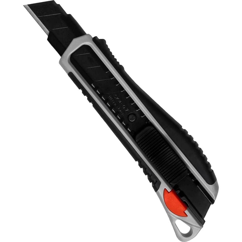 Нож малярный VERTEXTOOLS PROFI 18 мм с двухкомпонентной ручкой