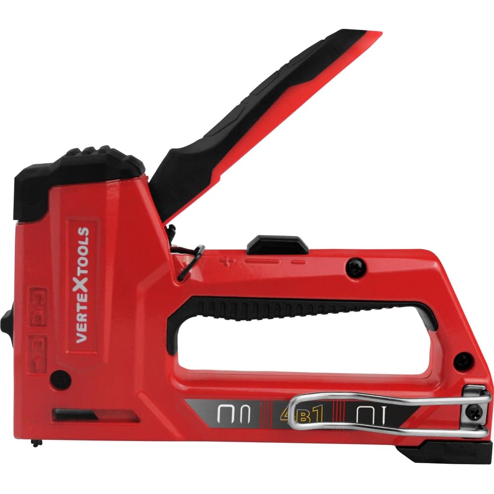 Степлер строительный VERTEXTOOLS PRO 4в1 алюминиевый, 6-14 мм