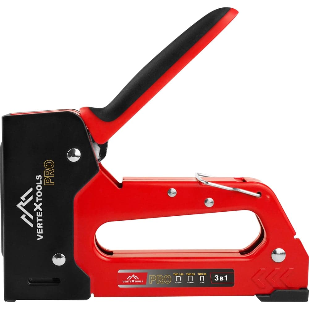 Степлер строительный VERTEXTOOLS PRO 3в1 тип 140/53/36